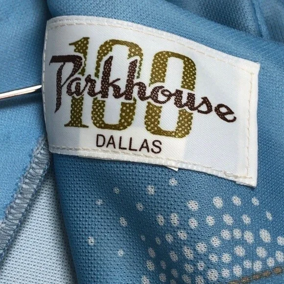 Vintage Maxi Dress Womens XS Blue Orange Floral 100 Parkhouse Dallas Cape Sleeve - Picture 8 of 10